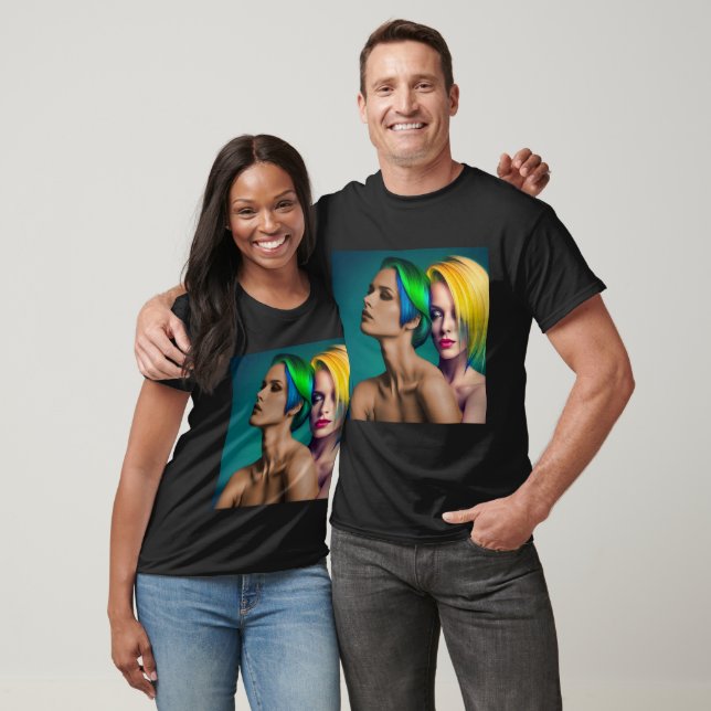 Double Rainbow Portrait T-Shirt (Unisex)