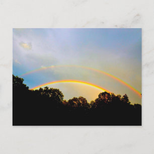 Double Rainbow Post Card