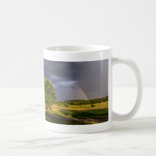Double Rainbow Through Rain Coffee Mug