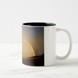 Double Rainbow Two-Tone Coffee Mug