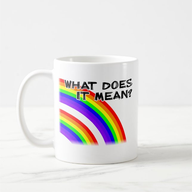 Double Rainbow Video Mug (Left)