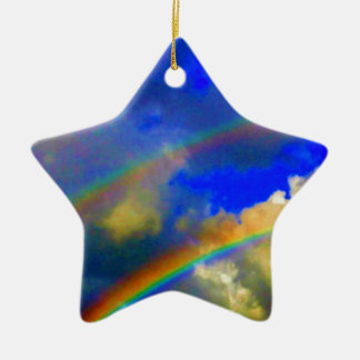 Double Rainbow Vision Ceramic Tree Decoration