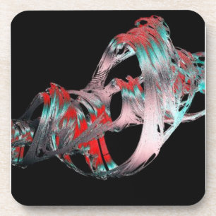 Double Rainbow Vortex Cork Coaster Set