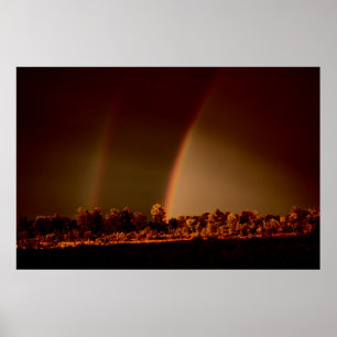 Double Rainbow Wall Poster