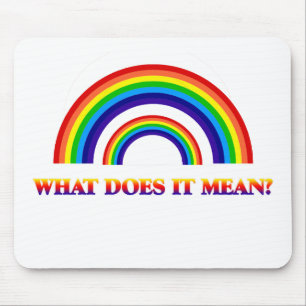 Double Rainbow. What does it mean? Mouse Mat