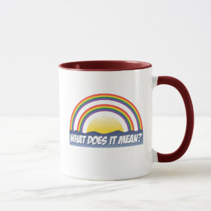 Double Rainbow What Does It Mean? Mug
