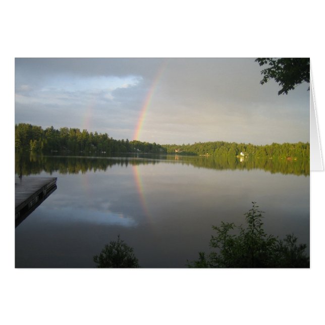 Double rainbows over Clear Lake (Front Horizontal)