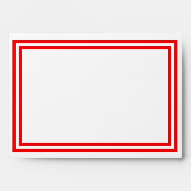 Double Red Trim - Envelope (Front)