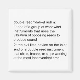 Double Reed Definition Magnet