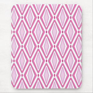 Double Retro Diamond Pinks Mouse Mat