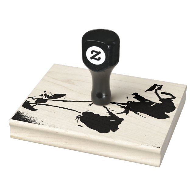 Double Roses Rubber Stamp (Stamp)