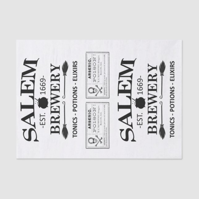 Double Salem Brewery Tissue Paper (Front)