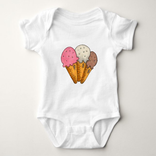 Double Scoop Baby Bodysuit (Front)