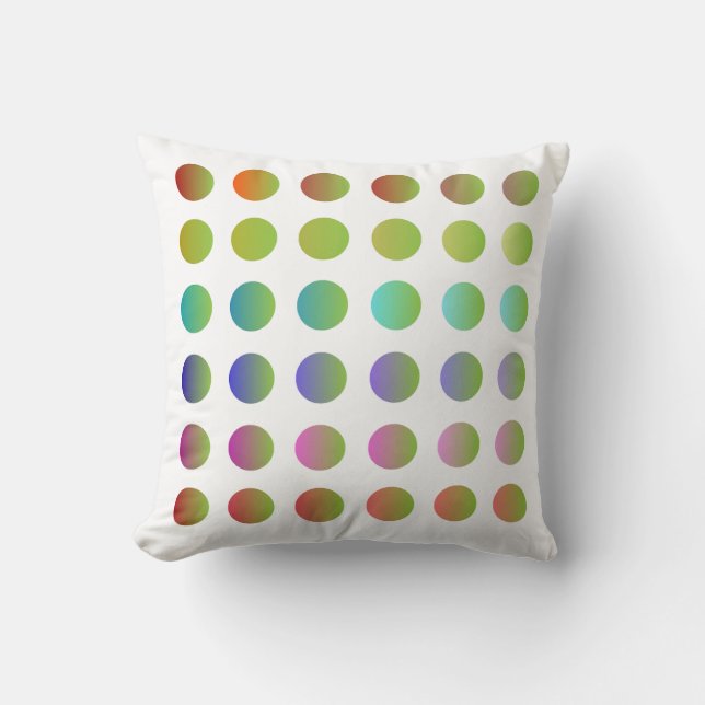 Double-Shaded Circles Accent Pillow (Front)