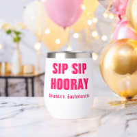 Double Shadow Sip Sip Hooray Bachelorette Party