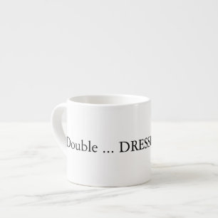 Double shot espresso with water thanks espresso cup