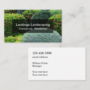 Double Side Landscaping Business Cards