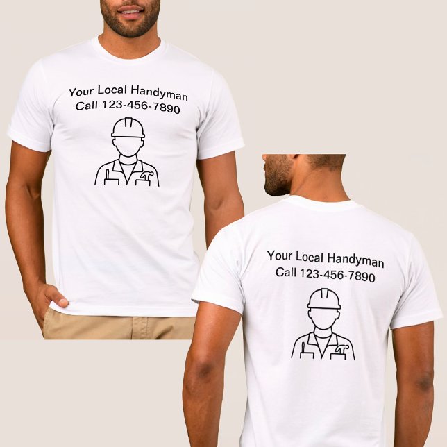 Double Side Simple Handyman Work Shirts (Creator Uploaded)