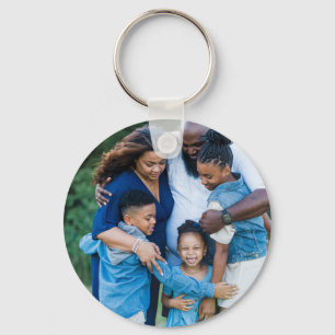 Double Sided 2 Photo Family Photo Key Ring
