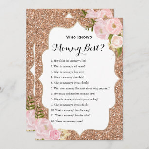 Double Sided - 2 x Baby Shower Games Invitation