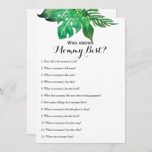 Double Sided - 2 x Baby Shower Games Invitation