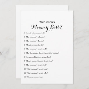 Double Sided - 2 x Baby Shower Games Invitation