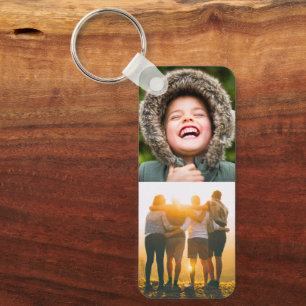 Double Sided 4 Photo Keychain