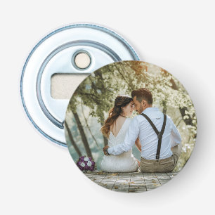 Double Sided Add Your Own Custom Wedding Photo Bottle Opener