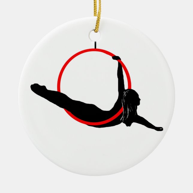 Double Sided Aerial Hoop Ornament (Front)