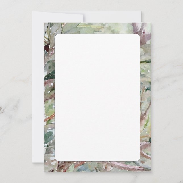 Double-sided Australian Foliage Invitation (Front)