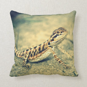 double sided bearded dragon (lizard) pillow