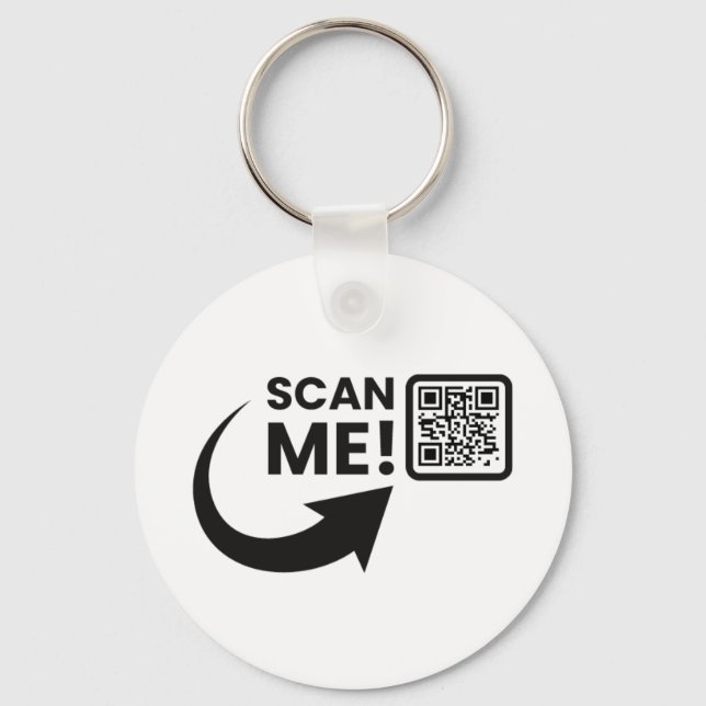 Double Sided Business Logo & QR Code Key Ring (Front)