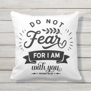 Double-sided Christian Ephesians and Isaiah quotes Cushion