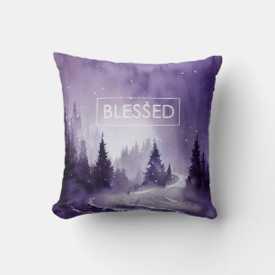 Double-sided Christian Ephesians quote and BLESSED Cushion