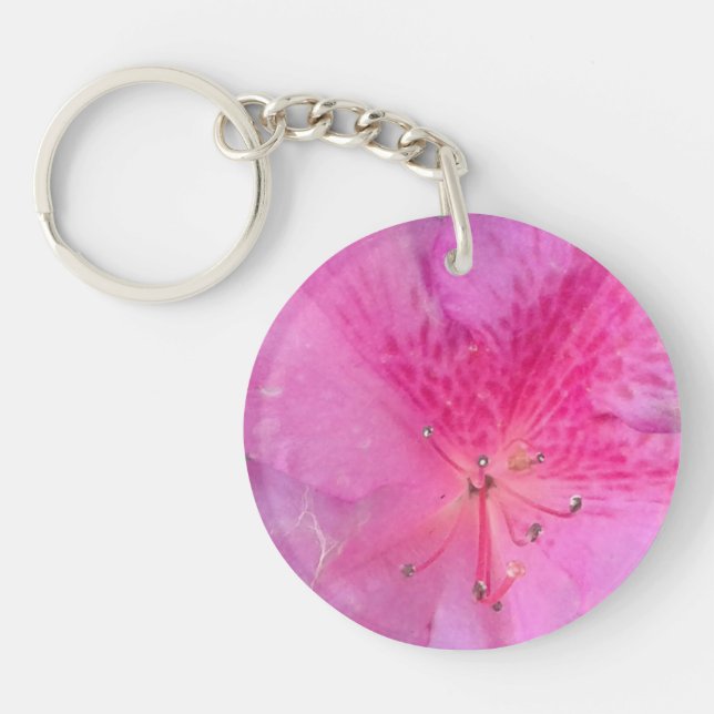 Double-Sided Circle Acrylic Key Ring (Front)