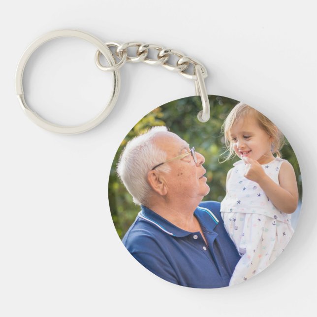  Double Sided Create Your Own Two Photo  Key Ring (Front)