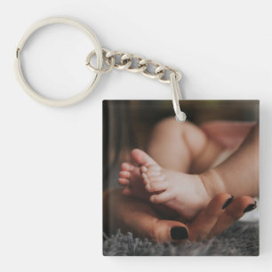 Double Sided Custom Photo Key Ring