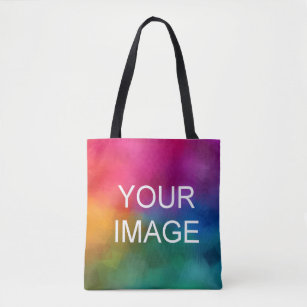 Double Sided Custom Your Own Photo Template Tote Bag