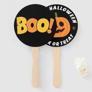 Double Sided Cute Ghost Happy Halloween  Hand Fan