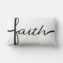 Double Sided Faith Throw Pillow