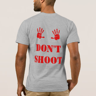 Double Sided Hands Up Don't Shoot Light T-Shirt