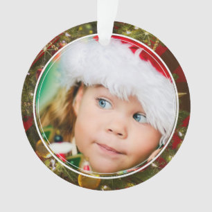 Double Sided Image & Message Christmas Ornament