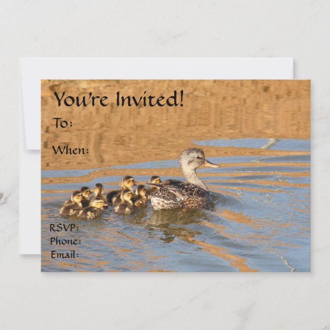 Double Sided Invitation, Cute! Invitation (Front)