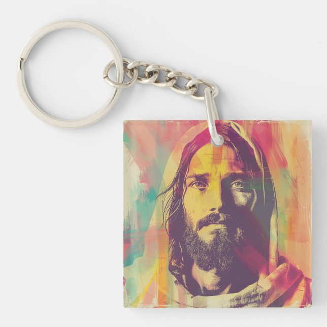 Double-Sided Jesus Keychain  (Front)