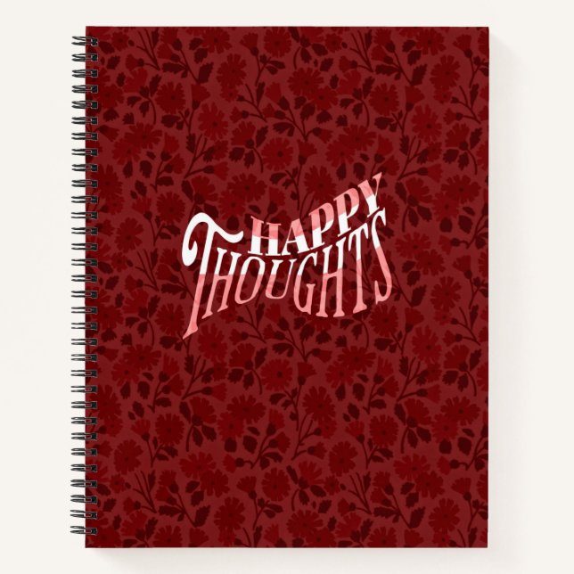 Double Sided Journal Notebook - Red (Front)