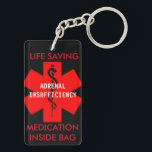 Double sided keychain<br><div class="desc">Medical alert keyvhain</div>