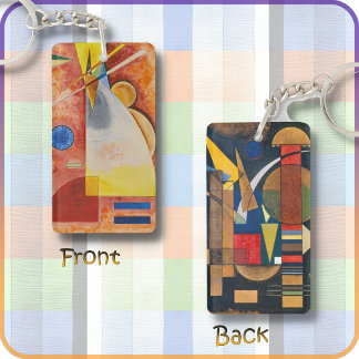 Double-sided KEYRING - art by Wassily Kandinsky