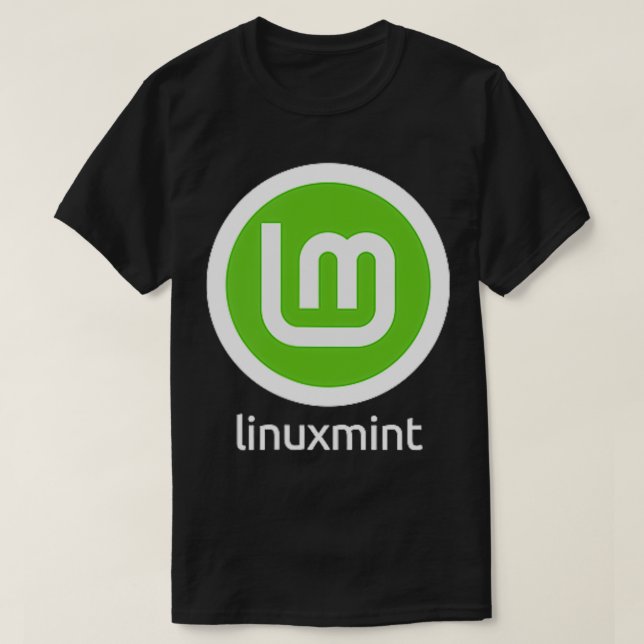 DOUBLE SIDED Linux Mint Comfortable Familiar Compu T-Shirt (Design Front)
