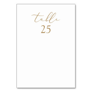 Double-sided Minimalist Individual Seating Chart Table Number