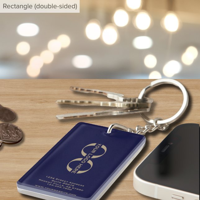 Double-Sided Modern Minimalist Design Key Ring (Creator Uploaded)